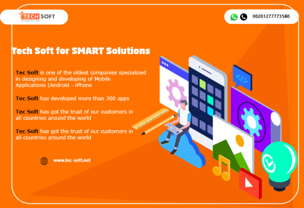 Mobile application development | website development  | Tech Soft for SMART Solutions