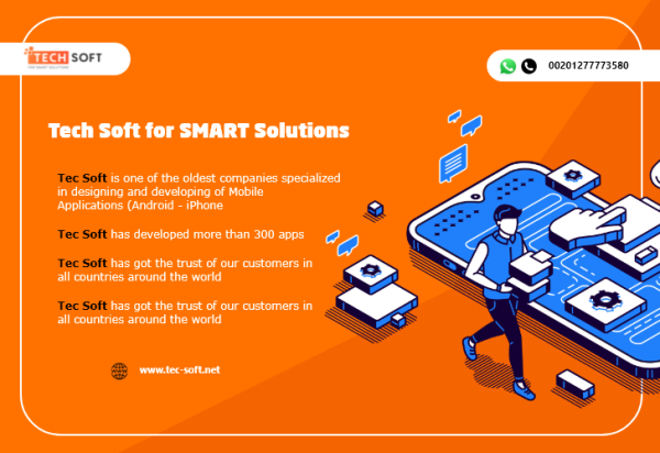 Tech Soft for SMART Solutions | mobile application development | website design | designing and developing of Mobile Applications