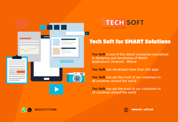 Tech Soft for SMART Solutions | mobile application development | website design | designing and developing of Mobile Applications