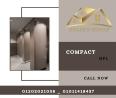 الكومباكت hpl لابواب الحمامات قواطيع وفواصل الحمامات وا