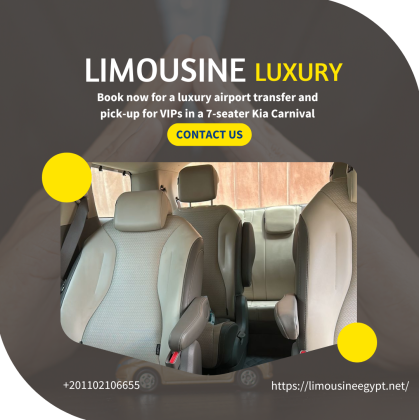 استأجر فان سياحي فاخر: كيا كرنفال 7 مقاعد موديل 2025 مع سائق، استقبال VIP من مطار القاهرة