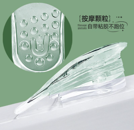 الكعب السيليكون 10قطع لراحة القدم وزيادة الطول 5 سم