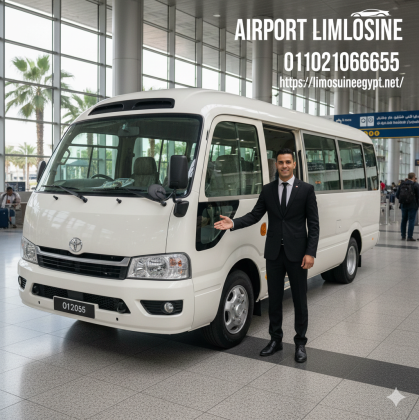 Executive Group Travel: Rent Toyota Coaster 24-Seater 2025 Minibus with Chauffeur for Cairo Airport & Tourism