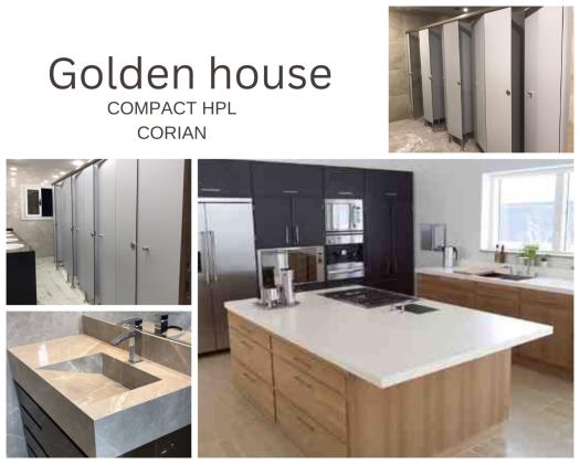 قواطيع وفواصل الحمامات من الكومباكت hpl