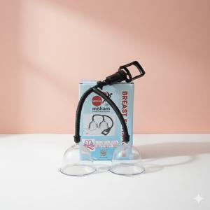 جهاز تكبير الثدي اليدوي المزدوج كاسات فعالة لرفع وتكبي