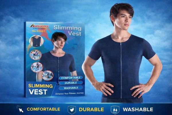 مشد حراري رجالي Slimming Vest – شكل رياضي وقوام أنحف