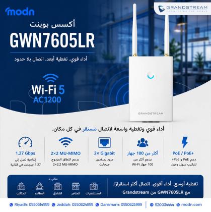 أكسس بوينت جراند ستريم (Grandstream GWN) - أسرع واي فاي وتغطية شاملة
