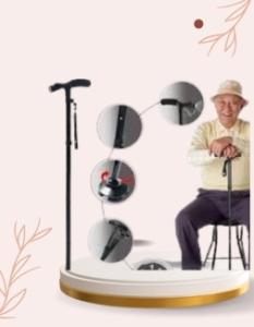 عصا كبار السن بكشاف ماجيك كين - أمان واستقرار مع إضاءة 01