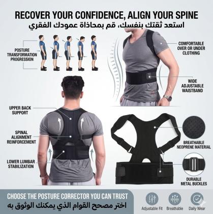 قميص بوستر سبورت - تخفيف آلام الظهر والكتف والرقبة 01145359198*01222845873