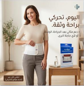 حزام البطن الطبي المدعم من هاي مديك - دعم وتثبيت مثالي 01