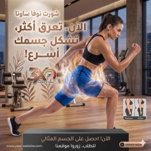 شورت نوفا ساونا - إذابة دهون البطن والأرداف بفعالية 011453