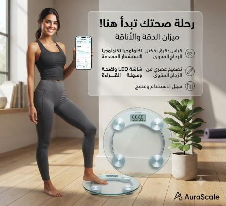 قياس دقيق وسريع مع ميزان الوزن الرقمي الشخصي