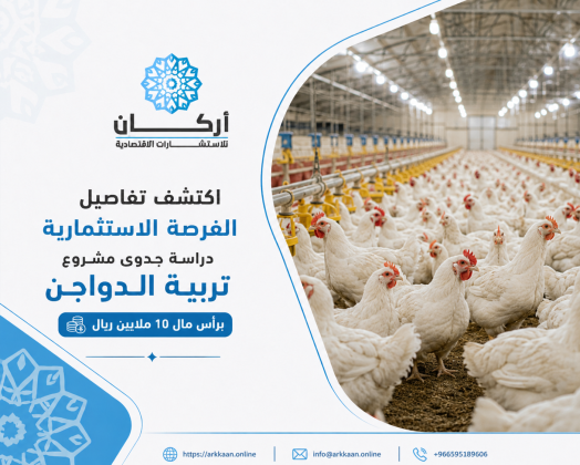 اكتشف تفاصيل الفرصة الاستثمارية دراسة جدوى مشروع تربية الدواجن برأس مال 10 ملايين ريال