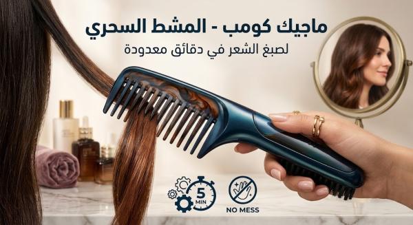 المشط السحري: لون مثالي بخطوة واحدة