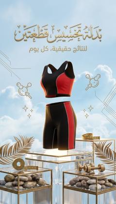 بدلة تخسيس قطعتين لدعم روتينك الرياضي