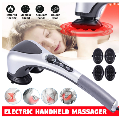 جهاز تدليك الجسم المزدوج - تدليك ساخن ومريح